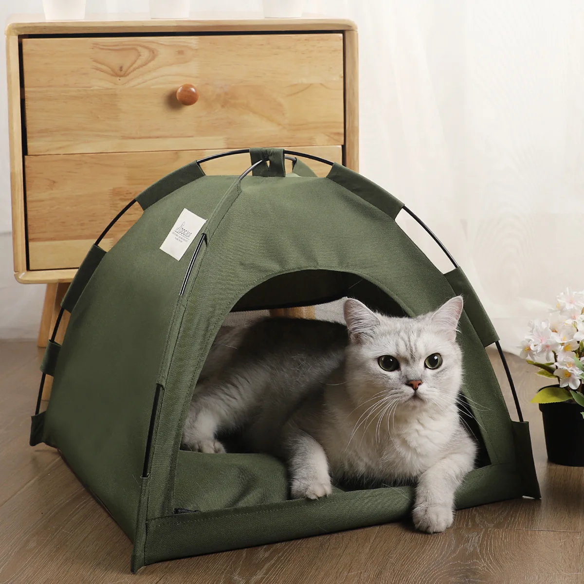 Suministros para mascotas, perrera para gatos, casa para cachorros, protección solar al aire libre, tienda plegable transpirable, tienda impermeable universal para todas las estaciones - imagen 2