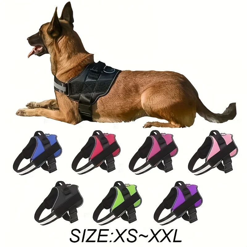 Arnés reflectante para perros pequeños y medianos, accesorios para el cuello, correa para mascotas, productos clásicos