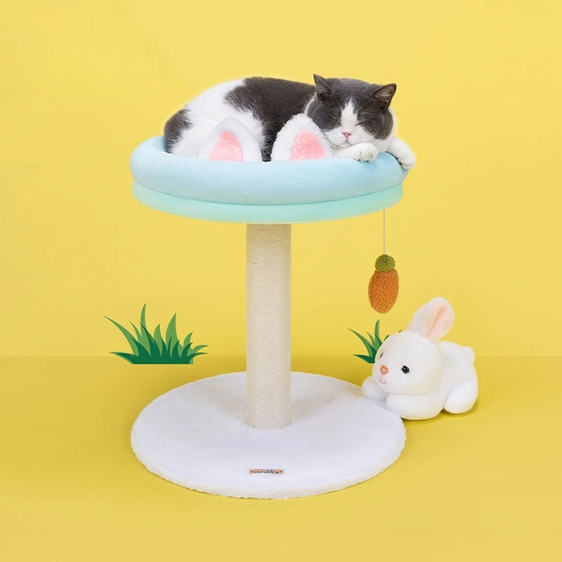 Estructura de escalada vertical para gatos de interior con nido - imagen 4