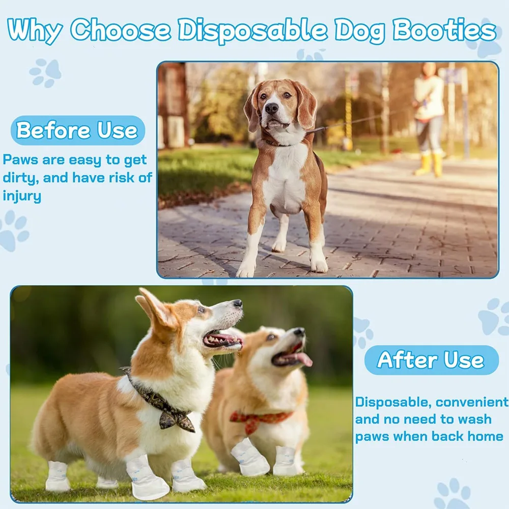 Zapatos desechables impermeables para perros pequeños - antisuciedad - imagen 3
