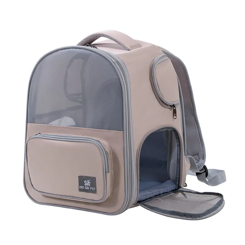 Bolsa para mascotas, mochila portátil transpirable para mascotas, bolsa portátil expandible de gran capacidad para gatos, mochila de viaje para transportar gatos - imagen 4