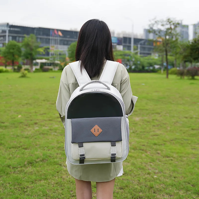 Bolsas para gatos, nueva mochila portátil de doble hombro para mascotas, tela Oxford, bolsa multifuncional para gatos, bolsas para perros de gran capacidad - imagen 3