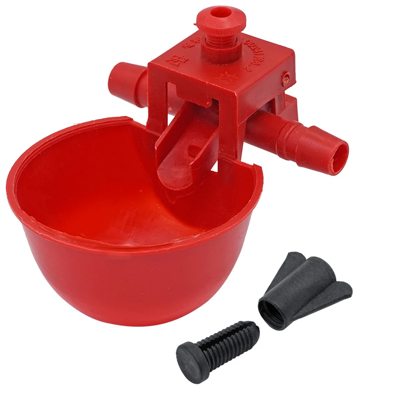 5/10 juegos de cuencos de agua para pollo, gallinas, codornices, pájaros, cuencos para beber, agua para gallinero, pollito, tetina, bebederos, aves de corral, animales de granja - imagen 2