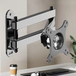 Soporte TV pared inclinable 14-37 pulgadas giratorio 360°
