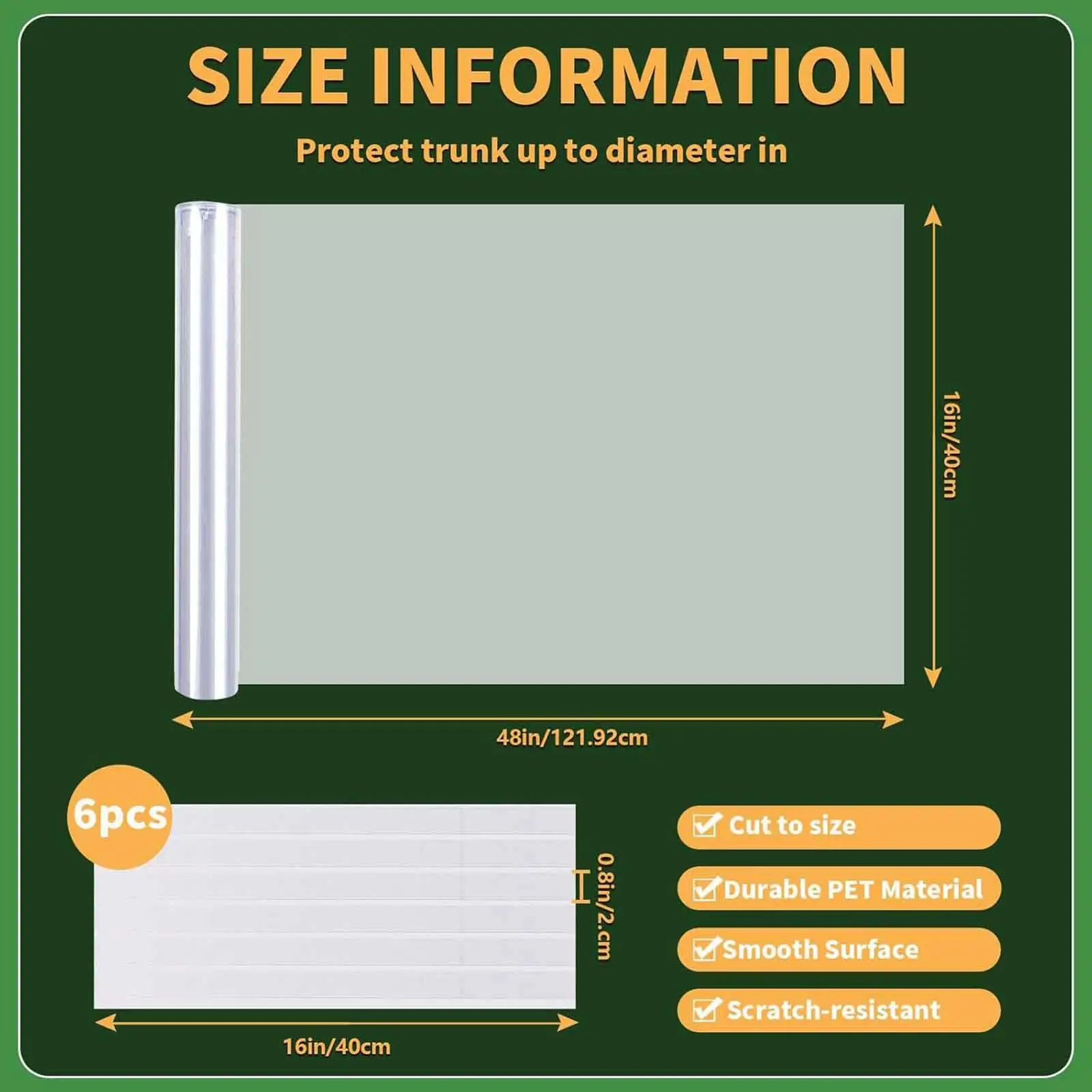 Protector de maletero de árbol de PVC, envoltura protectora con tiras autoadhesivas para árboles, patio, jardinería, recortador al aire libre