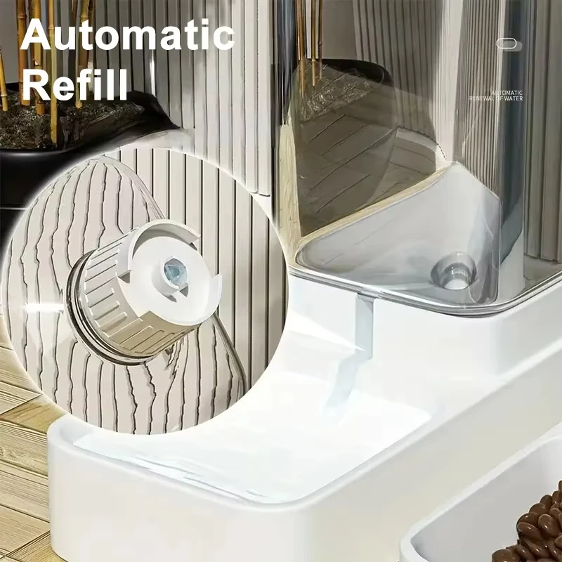Alimentador automático para mascotas de gran capacidad, dispensador de agua para perros y gatos, dispensador de almacenamiento de alimentos, bebedero duradero para gatos, alimentador para perros - imagen 3