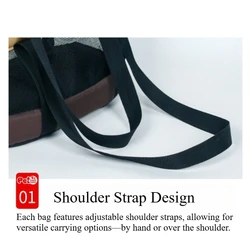 Mochila transportadora plegable de tela Oxford para mascotas, bolsa de viaje ligera y transpirable para perros, transportador portátil para mascotas con correa para el hombro