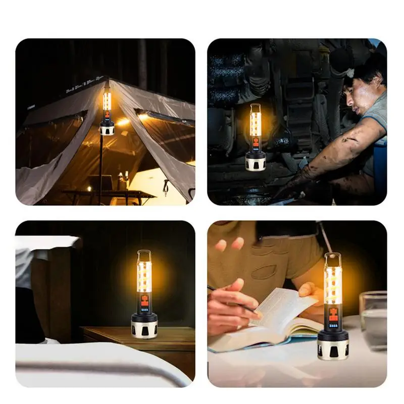 Luces de Camping, linternas recargables portátiles para exteriores, batería de larga duración, linterna Led recargable para uso exterior extendido - imagen 4