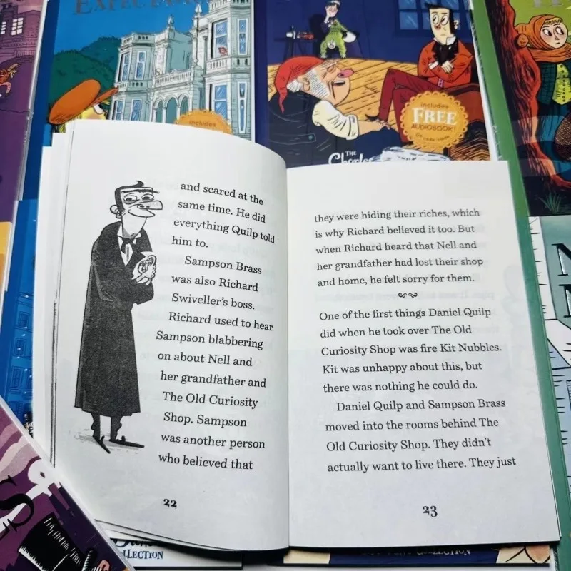 10 libros/juego de libros ilustrados de historias en inglés de Charles Dickens para niños, aprender libros de lectura en inglés - imagen 3