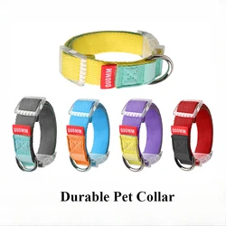 Collar nailon resistente para perro – Algodón y lino ecológicos