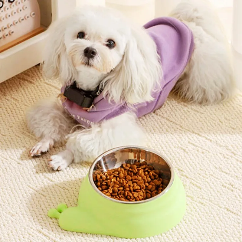 Tazones de acero inoxidable antideslizantes para gatos y perros - imagen 4