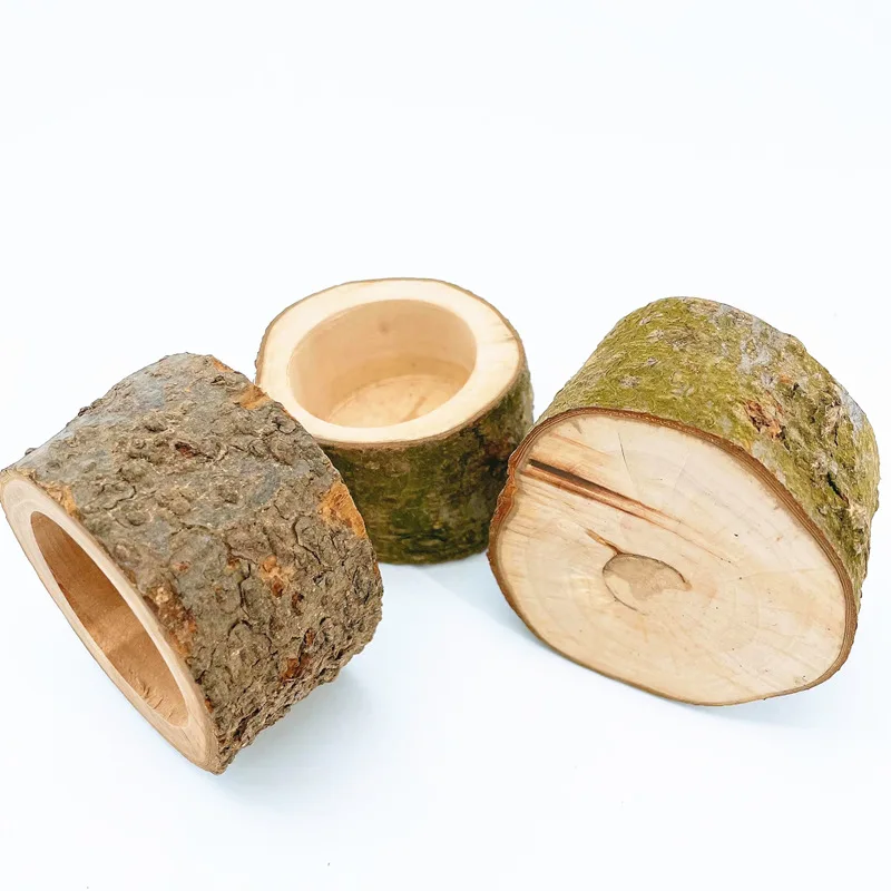 Cuenco de madera para hámster y animales pequeños – Comedero natural - imagen 4