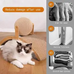 Rascador de Madera para Gatos con Torre y Cuerda de Sisal Resistente