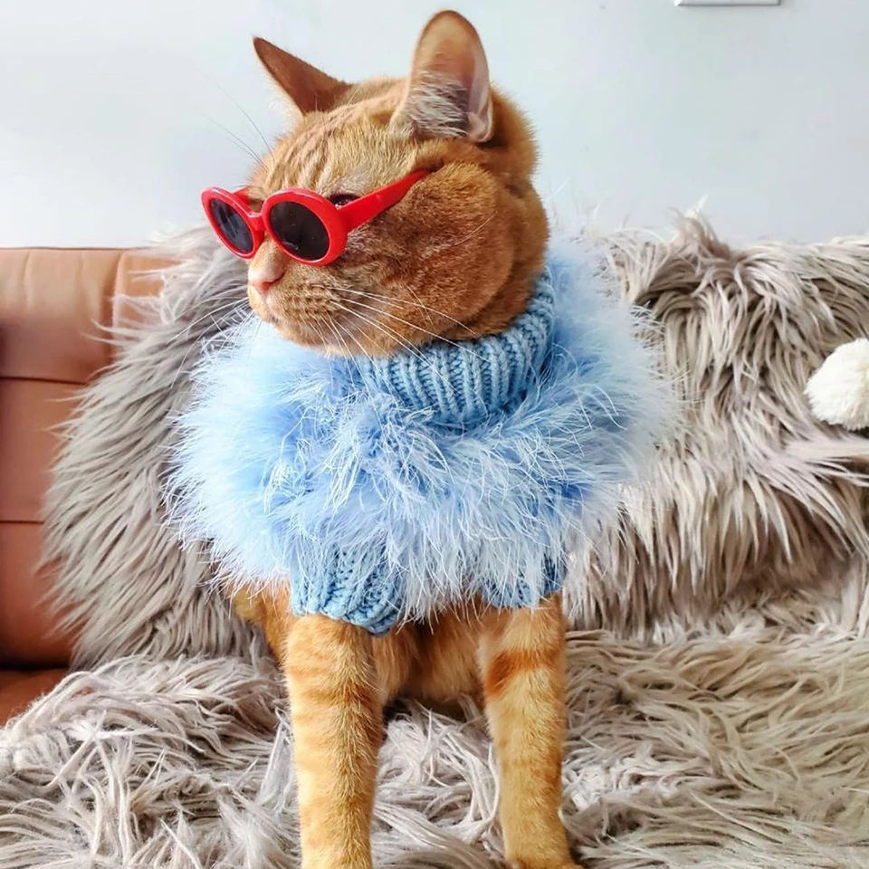 Abrigo de piel NONOR para perro, suéter cálido de lujo para bulldog Francés, Pug Bichon, hilo de núcleo cálido para mascotas, ropa para mascotas, Otoño e Invierno - imagen 4