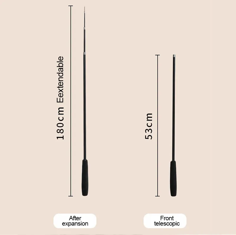 Palo telescópico para gatos de cuatro secciones, caña de pescar de fibra de carbono súper larga de 1,8 m, pluma resistente a los arañazos, juguete para gatos, suministros para mascotas - imagen 5