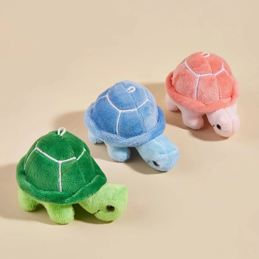 Juguete de peluche en forma de tortuga para perros para moler los dientes y limpiar los dientes para jugar interactivo