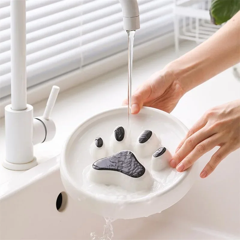 Cuenco de cerámica para comida de perro y gato, plato alimentador para comer lentamente, prevención de la obesidad, asfixia, bandeja antivolteo para gatito - imagen 5