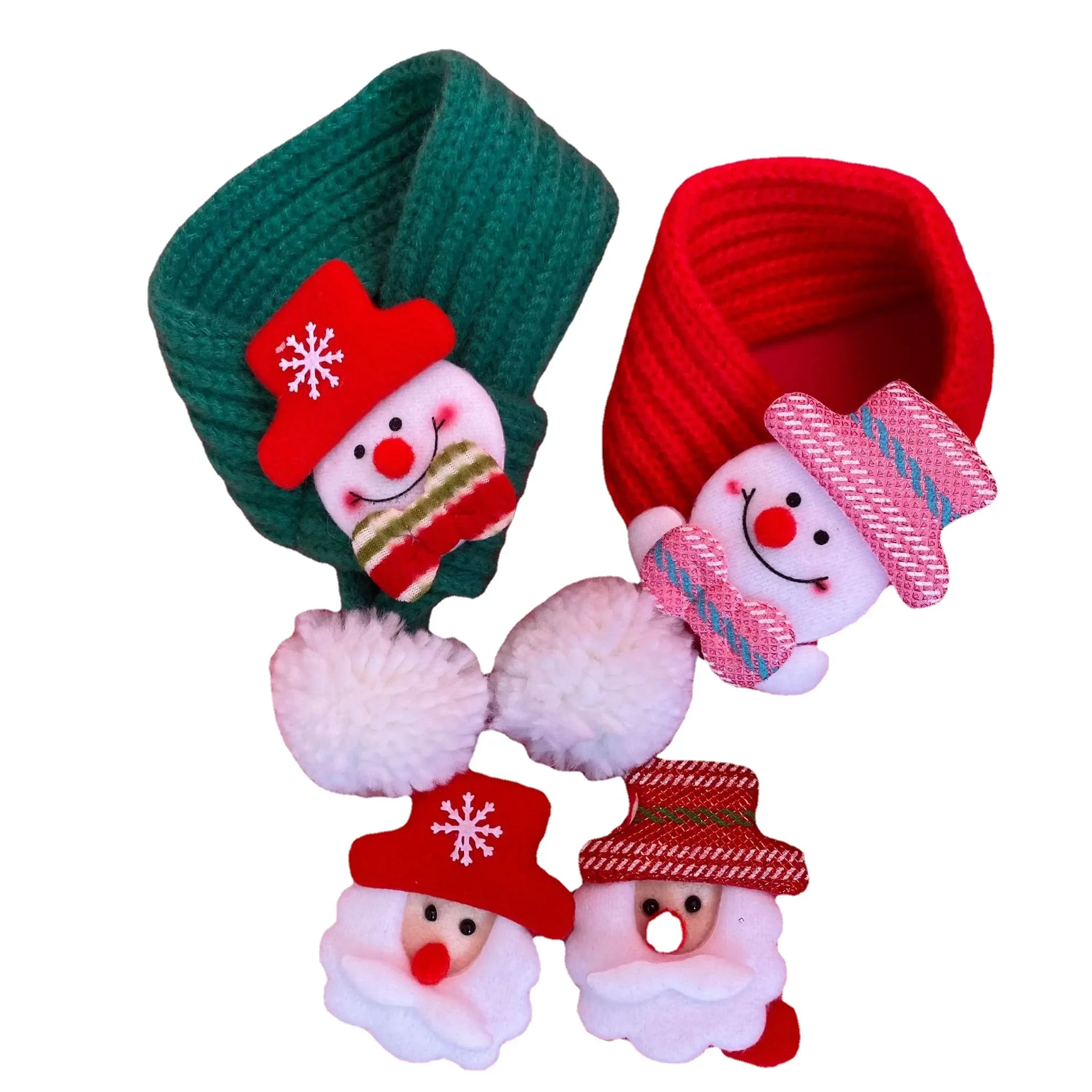 Bufanda para mascotas, bufandas cálidas universales, lámpara pequeña colorida bonita para perros y gatos, ropa cálida de otoño/invierno, bufanda de bola de lana tejida, decoración - imagen 5