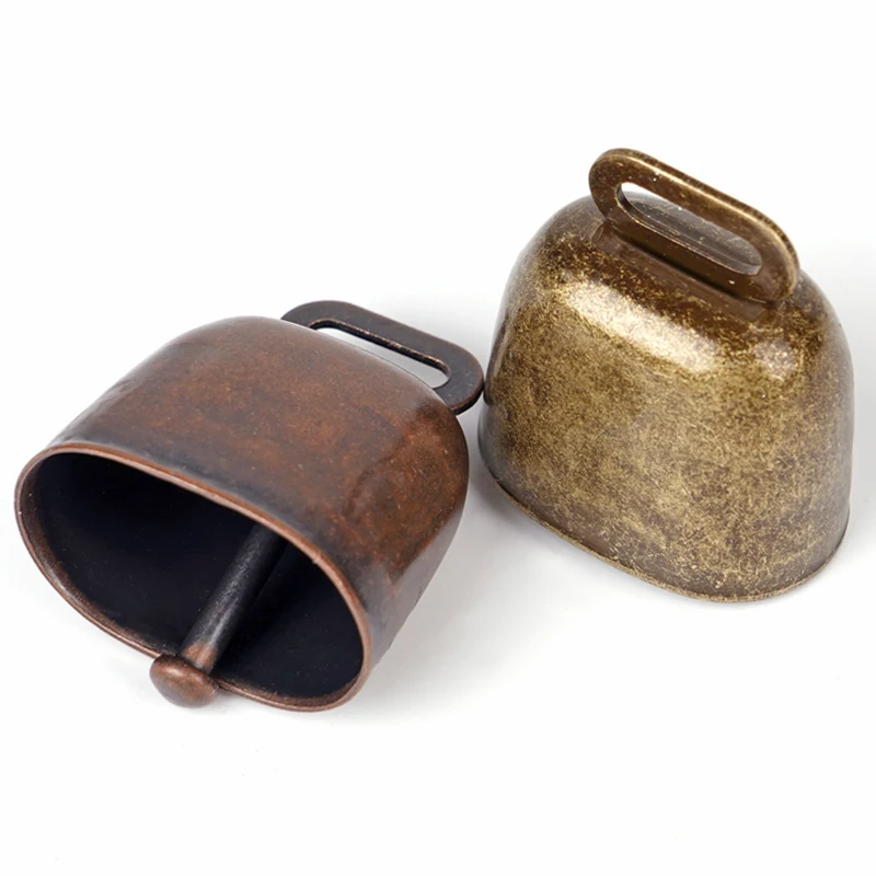 Campana de hierro para pastoreo, campana antipérdida, campana de vaca, caballo, oveja, campana Retro, Collar para perro y gato, campana para ganado, cabra, granja, animales, ovejas, 1/2 Uds. - imagen 5