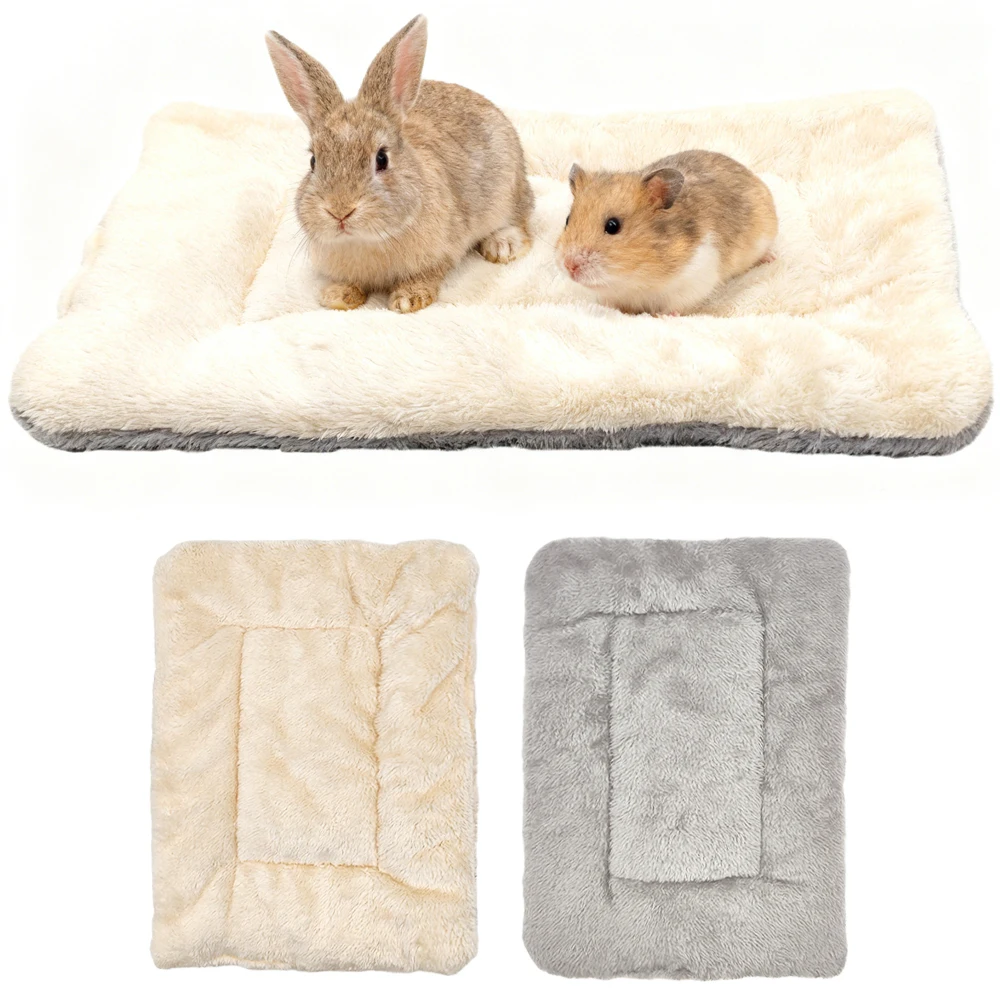 Almohadilla reversible de felpa para hámster – Cama suave para roedores - imagen 3