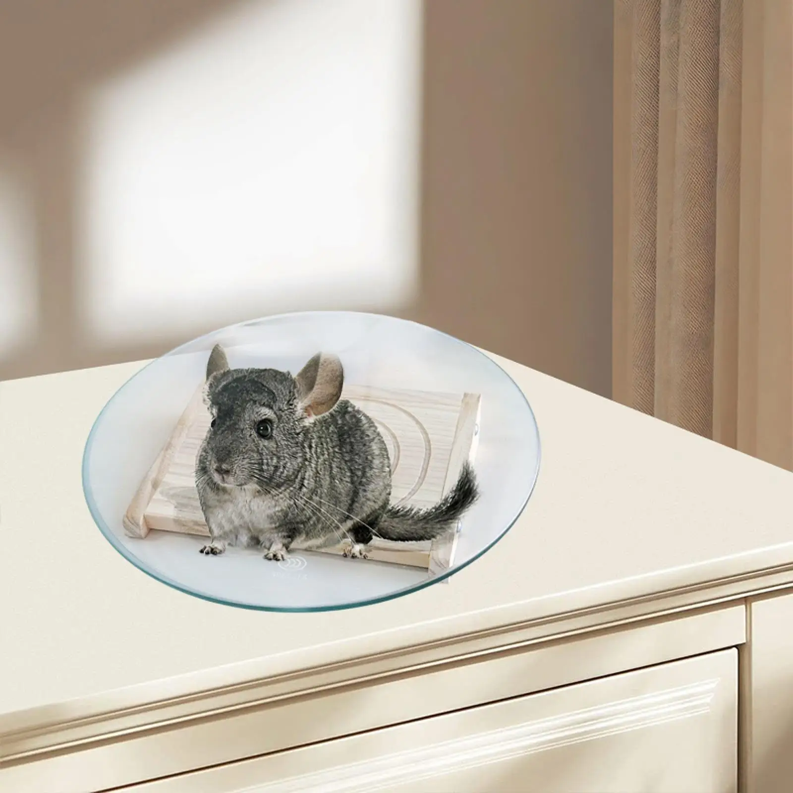 Hamster Wheel Platform Hamster Toy Smoothly Enrichment Toys Running Wheel Running Turntable Toy for Gerbils Hamsters Training