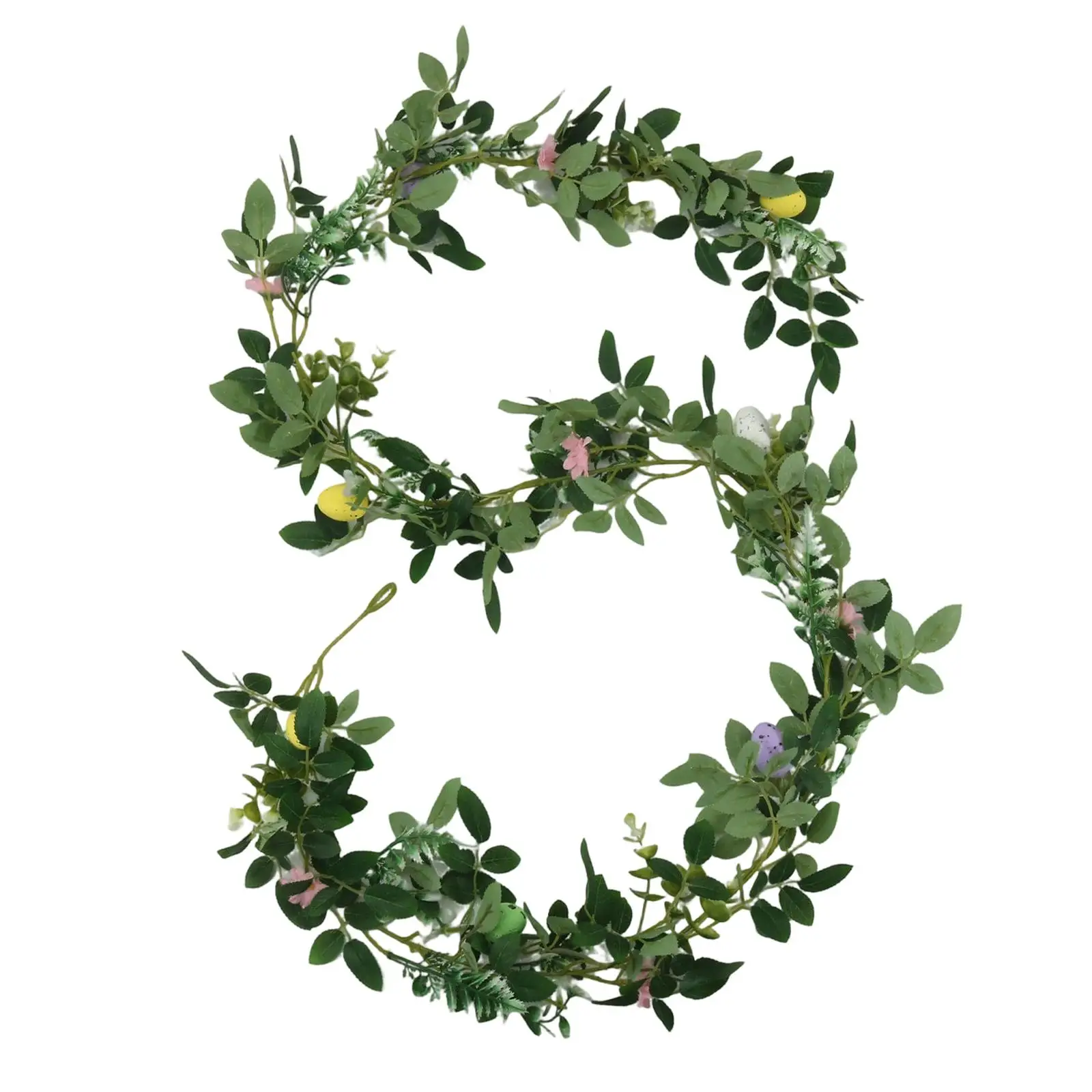 Guirnalda de enredaderas artificiales, accesorio de tacto Real, guirnalda de hojas verdes, decoración de mesa de comedor, decoración navideña para puerta exterior - imagen 3