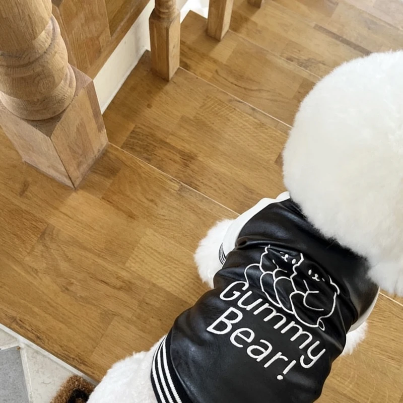 Sudadera de invierno Bichon Frise para perro, algodón y peluche - imagen 4