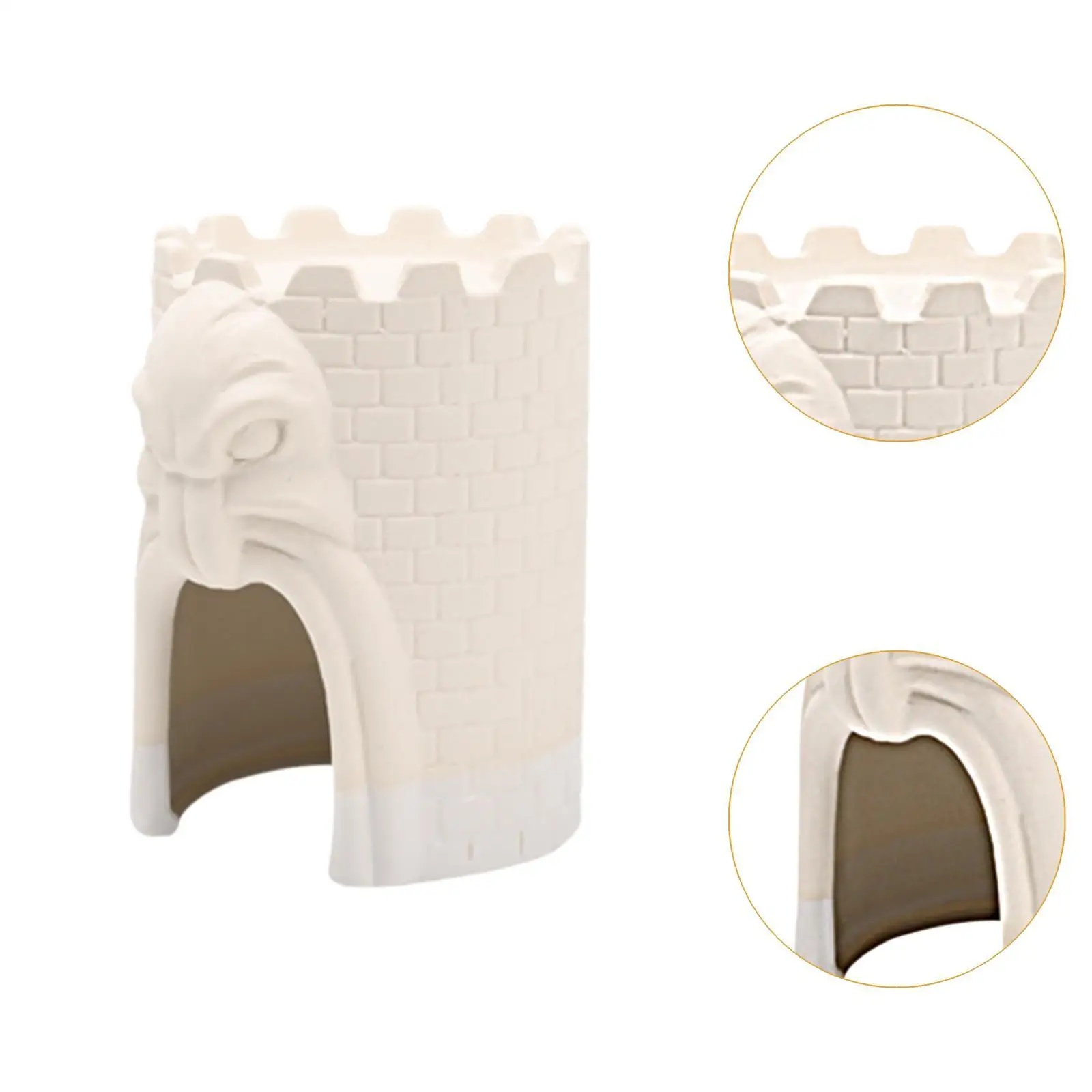 Adorno de cueva escondite para reptiles, portátil, fácil mantenimiento, decorativo, paisajado, simulación resistente, refugio para reptiles, hábitat - imagen 5