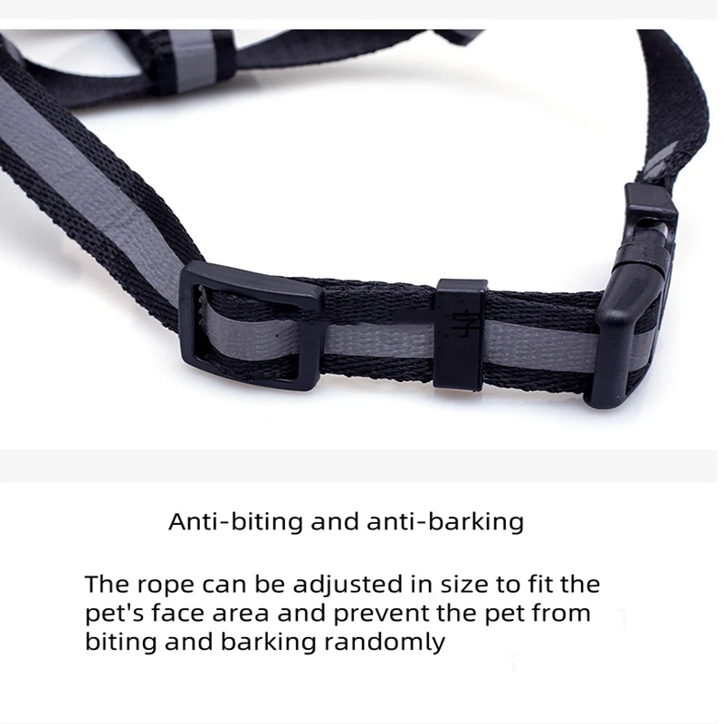 Bozal de silicona suave para perros, máscara para masticar antimordeduras, cesta transpirable, bozal para perros, máscara fuerte duradera, bozal, suministros para perros y mascotas - imagen 3