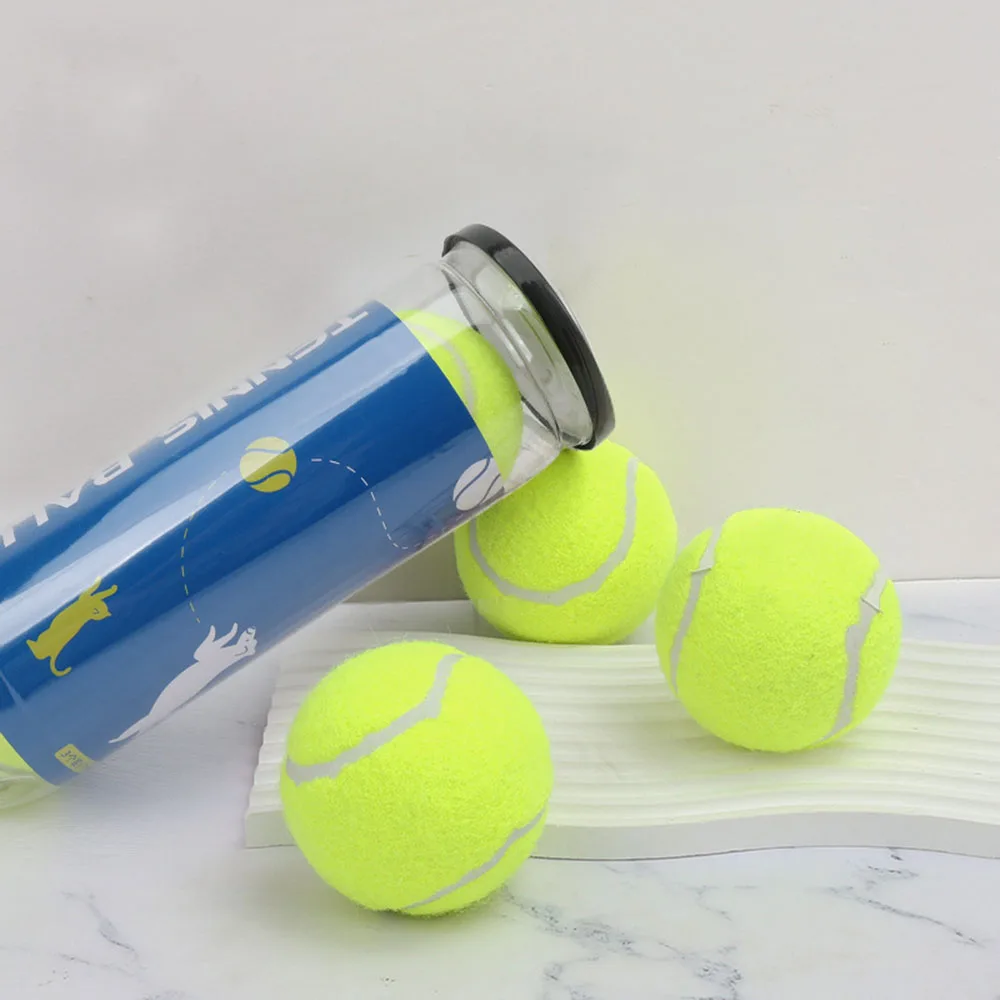 Pelota de tenis elástica de juguete para perros, juguete de goma resistente a masticar para mascotas para entrenar, juguete duradero para masticar cachorros, - imagen 4