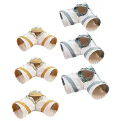 Guinea Pig Tunnel Corner Tunnel Self Entertainment Hamster Hideout Tube Toy for Squirrel Small Animals Rat Chinchilla Ferret