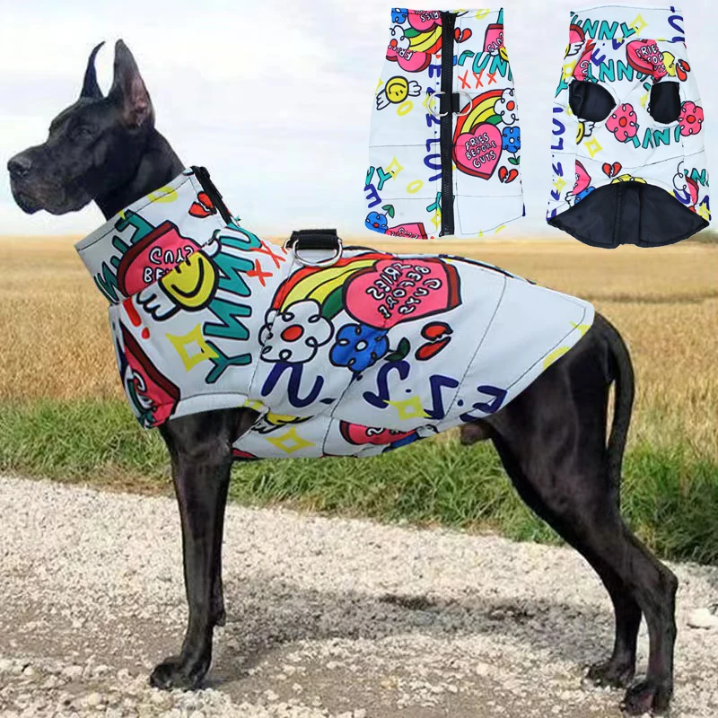 Abrigo impermeable otoñal para perros grandes – Doberman y Golden Retriever - imagen 2