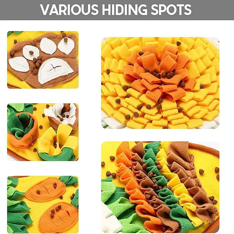 Estera de olores para mascotas, manta interactiva para entrenamiento de olores, comida lenta para perros, juguetes educativos para mascotas, entretenimiento, novedad - imagen 5
