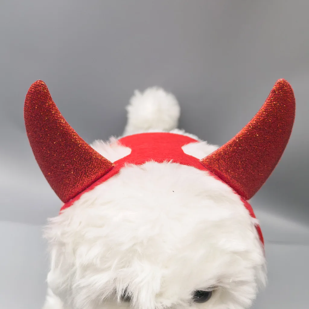 Nuevo vestido de Halloween para mascotas, cuernos, decoración divertida, tocado de gato, accesorios para mascotas de Halloween - imagen 3