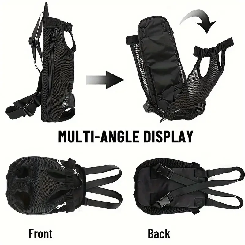 Mochila portátil para perros y mascotas, mochila transpirable de viaje para gatos al aire libre, mochila cruzada de cuatro patas, productos para mascotas