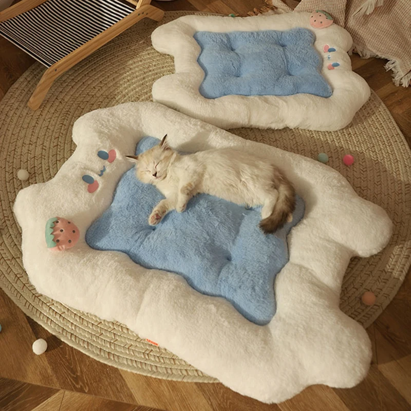 HOOPET-colchoneta cálida para gato, cojín para dormir, cama, almohada, colchón para mascotas, perrera, suministros para mascotas, Invierno - imagen 4