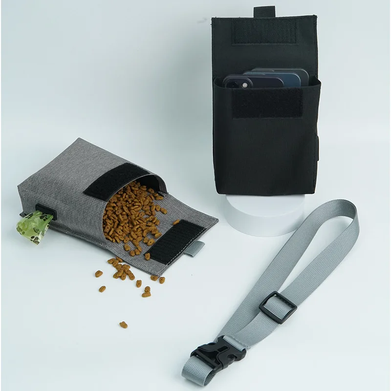 Dispensador de bolsas para excrementos de perros, bolsas de aperitivos para entrenamiento para perros, soporte para bolsas para excrementos de perros que caminan, bolsas de almacenamiento manos libres para entrenamiento de mascotas - imagen 2