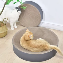 Rascador de carton ovalado para gato interior: juego y descanso