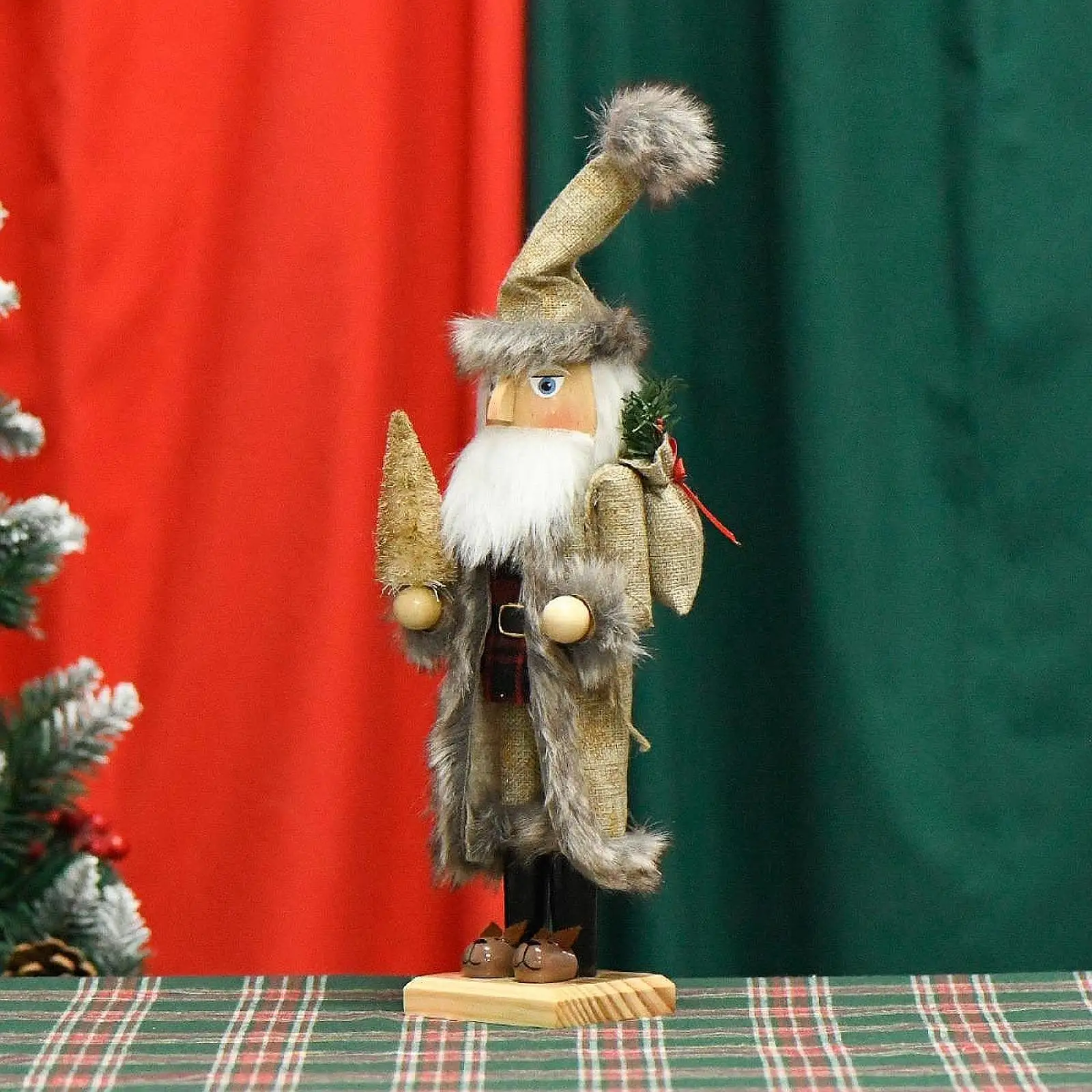 Christmas Nutcracker Ornament Traditional Christmas Decor Nutcracker Figurine for Fireplace Christmas Tree Birthday Festive