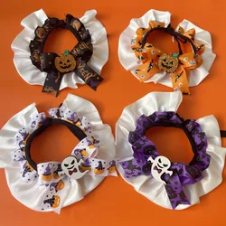 Collar decorativo de calabaza para Halloween – gato y perro