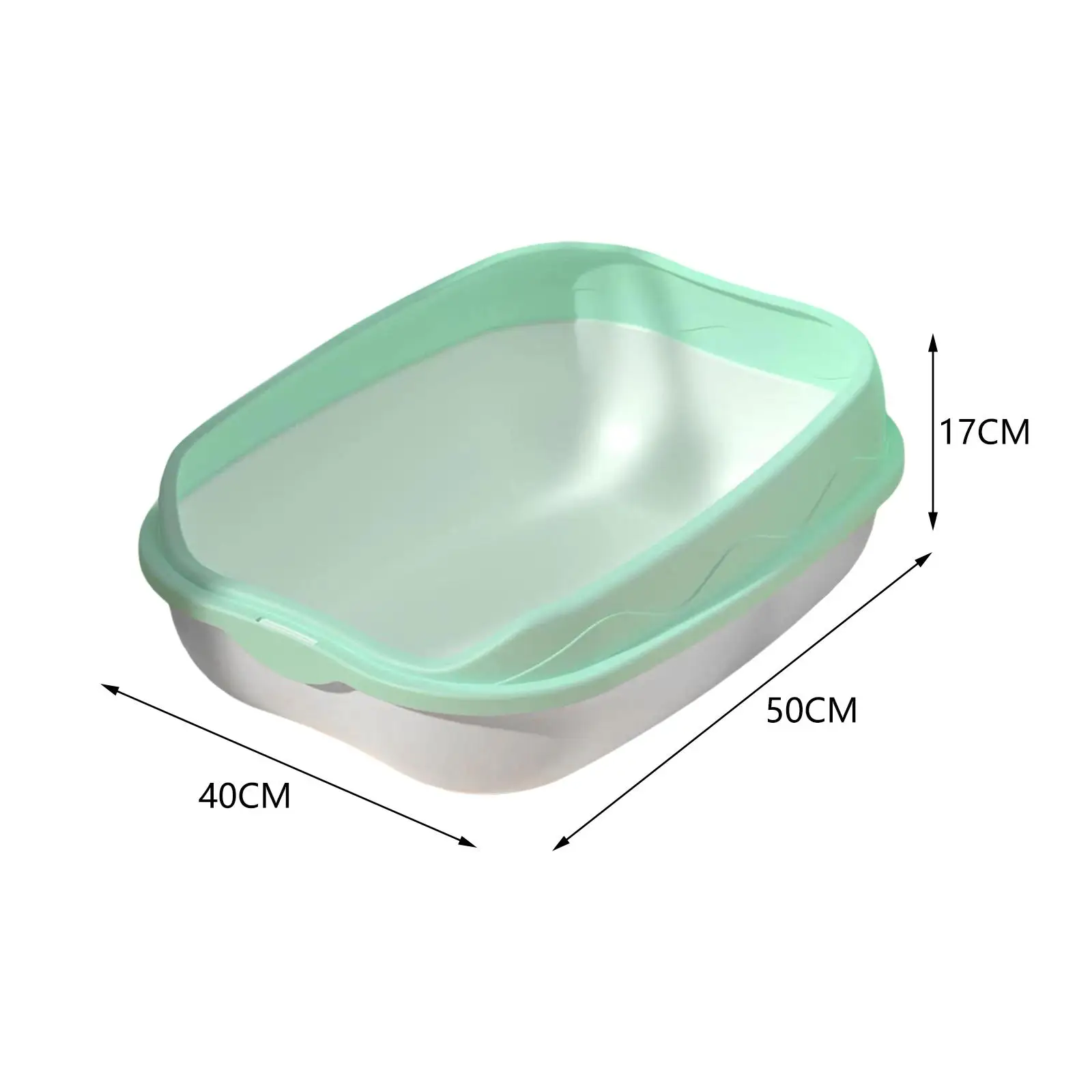 Cat Supplies Semi Enclosed Anti Splash Cat Litter Tray 