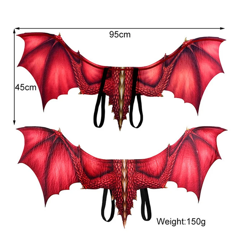 Suministros de decoración de alas de dragón para Halloween, Carnaval, Festival para adultos, fiesta, disfraz de mascarada, accesorios de alas de diablo para Cosplay no tejido - imagen 2