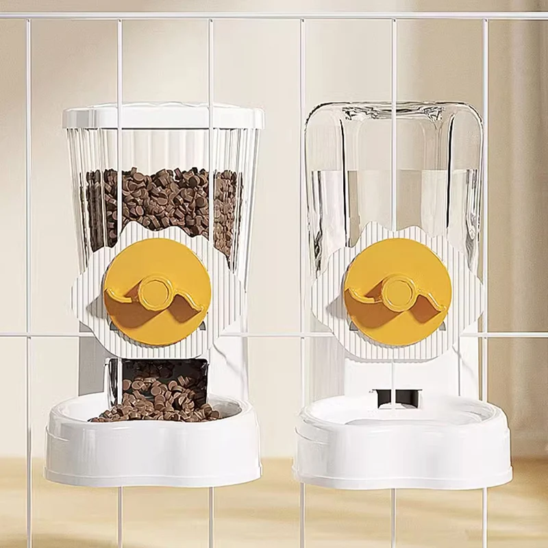 HOOPET-alimentador automático de comida para perro y gato, bebedero de agua, botella colgante para cachorros y gatitos, dispensador de comida, contenedor de agua, suministros para mascotas - imagen 3