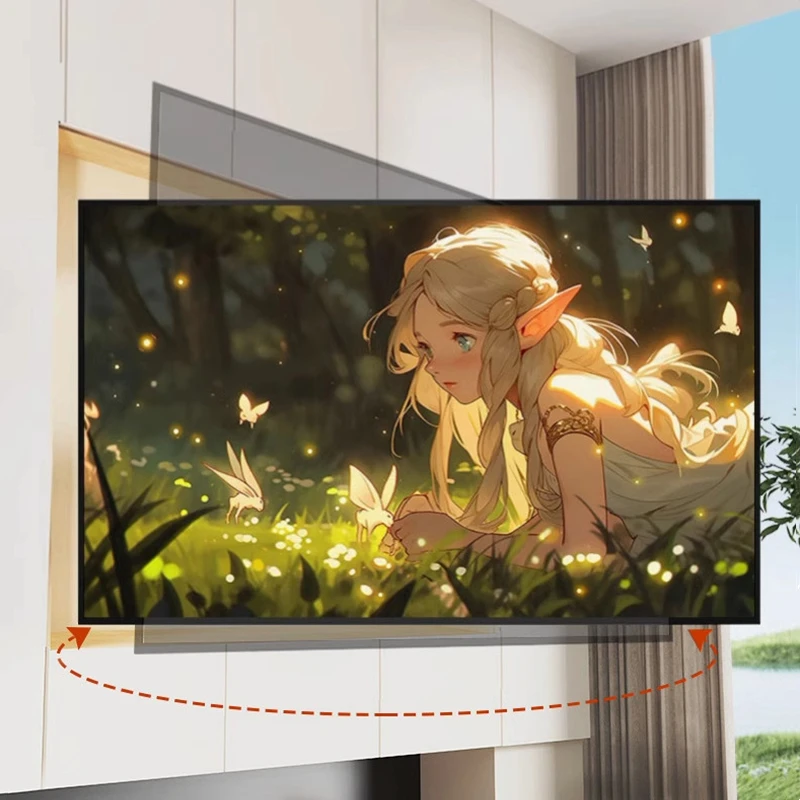 Soporte de pared para TV de movimiento completo para pantallas de 32-80 pulgadas: brazo articulado resistente con capacidad para 80 kg máx. VESA 650 x 600 mm, se adapta al LCD LED OLED - imagen 4