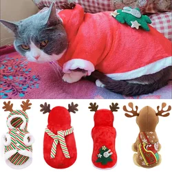 Disfraz navideño para gatos y perros pequeños – Forro polar cálido