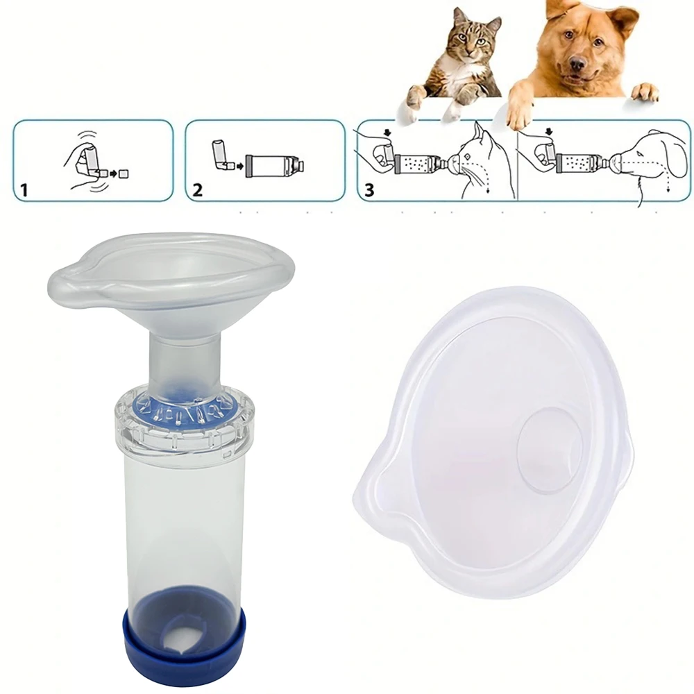 Tanque de almacenamiento de máscaras para gatos y perros, tamaño S/M/L, modelo puede elegir inhalador de mano, tanque de nebulización, sala de cuidado de mascotas - imagen 2