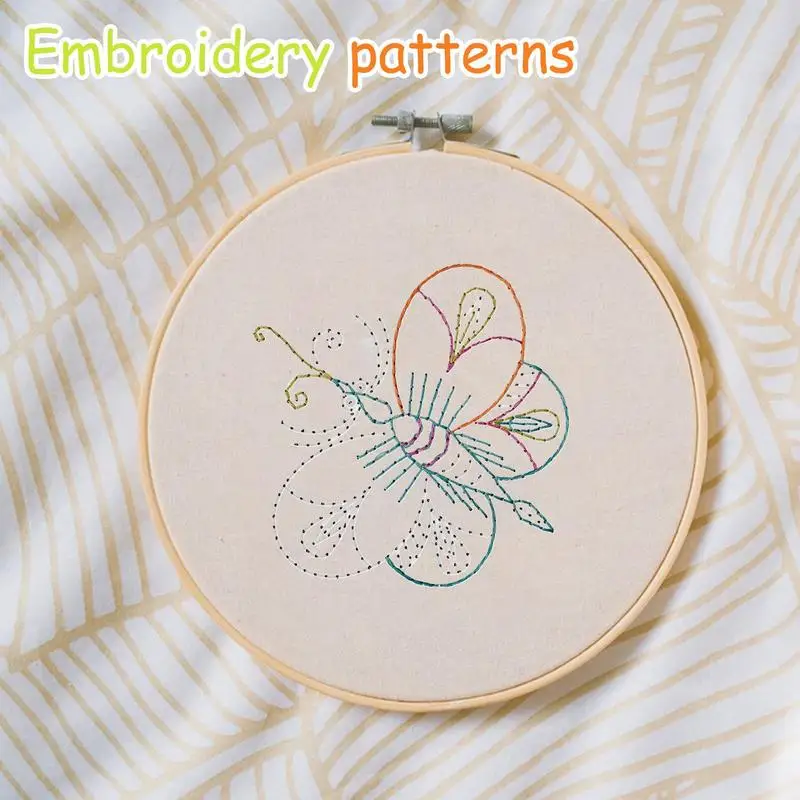 Diseños de bordado Diseños de papel de práctica de bordado Tarjetas de práctica de costura Juego de 9 con instrucciones fáciles de instalar para adultos