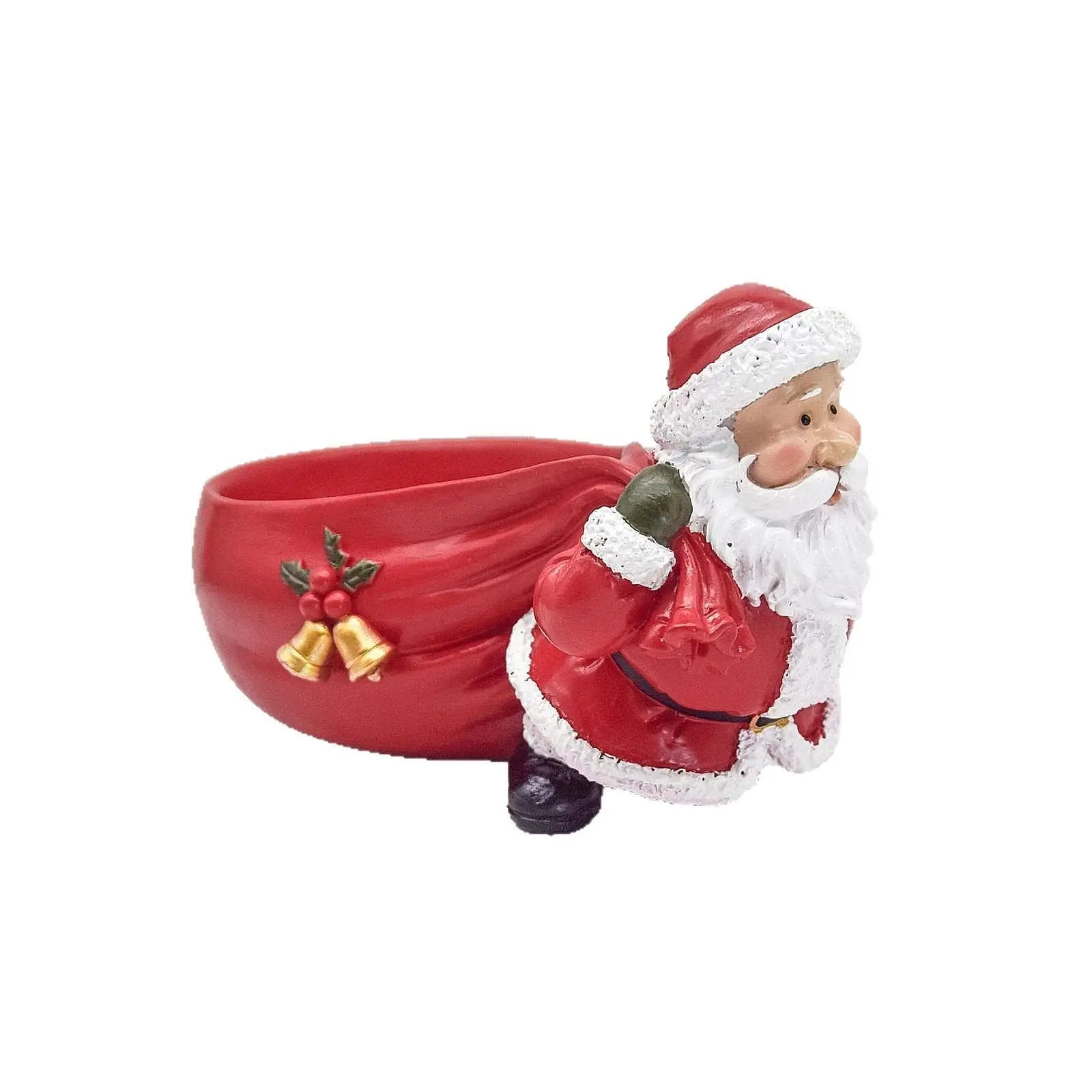 Christmas Sculpture Gift Santa Claus Statue for Desktop Bookshelf Bedroom