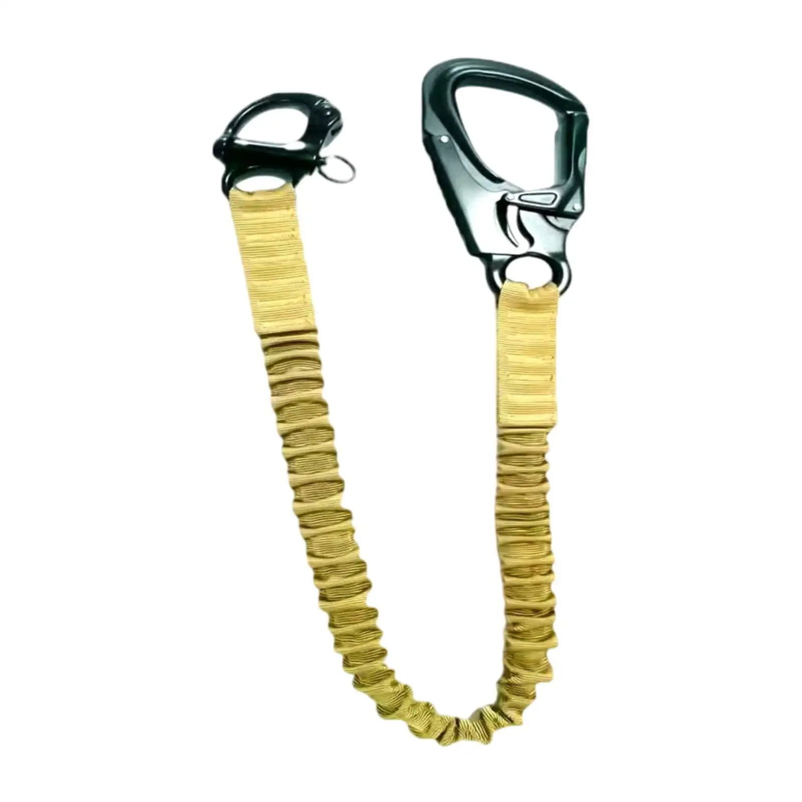 Fall Protection Lanyard Elastic Bungee Multi Use, Climbing Lanyard Helo Lanyard for Roofing, Outdoor, Construction Fall Protection Lanyard Elastic Bungee Multi Use, Climbing Lanyard Helo Lanyard for Roofing, Outdoor, Construction