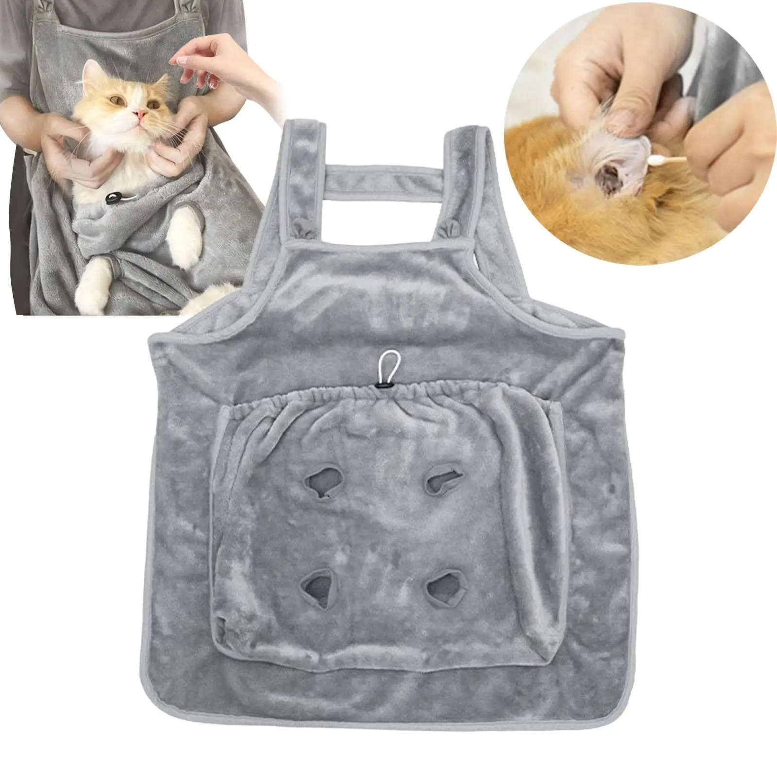 Sling Pet Carry Warm Blanket Cuddle Cat Apron for Indoor Home and Going Out